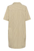 KAnaya Striped Shirt Dress - Chincilla / White stripe - Kaffe