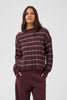 KAsirens Striped Pullover - Fudge Melange