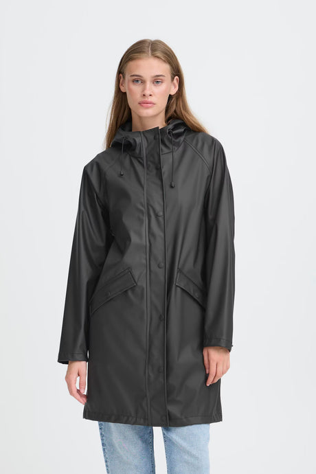 IHTAZI Rain Jacket - ICHI - Black