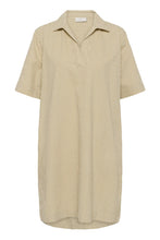 Load image into Gallery viewer, KAnaya Striped Shirt Dress - Chincilla / White stripe - Kaffe
