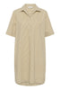 KAnaya Striped Shirt Dress - Chincilla / White stripe - Kaffe