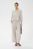 KAmilia Linen Cropped Wide Leg Pants