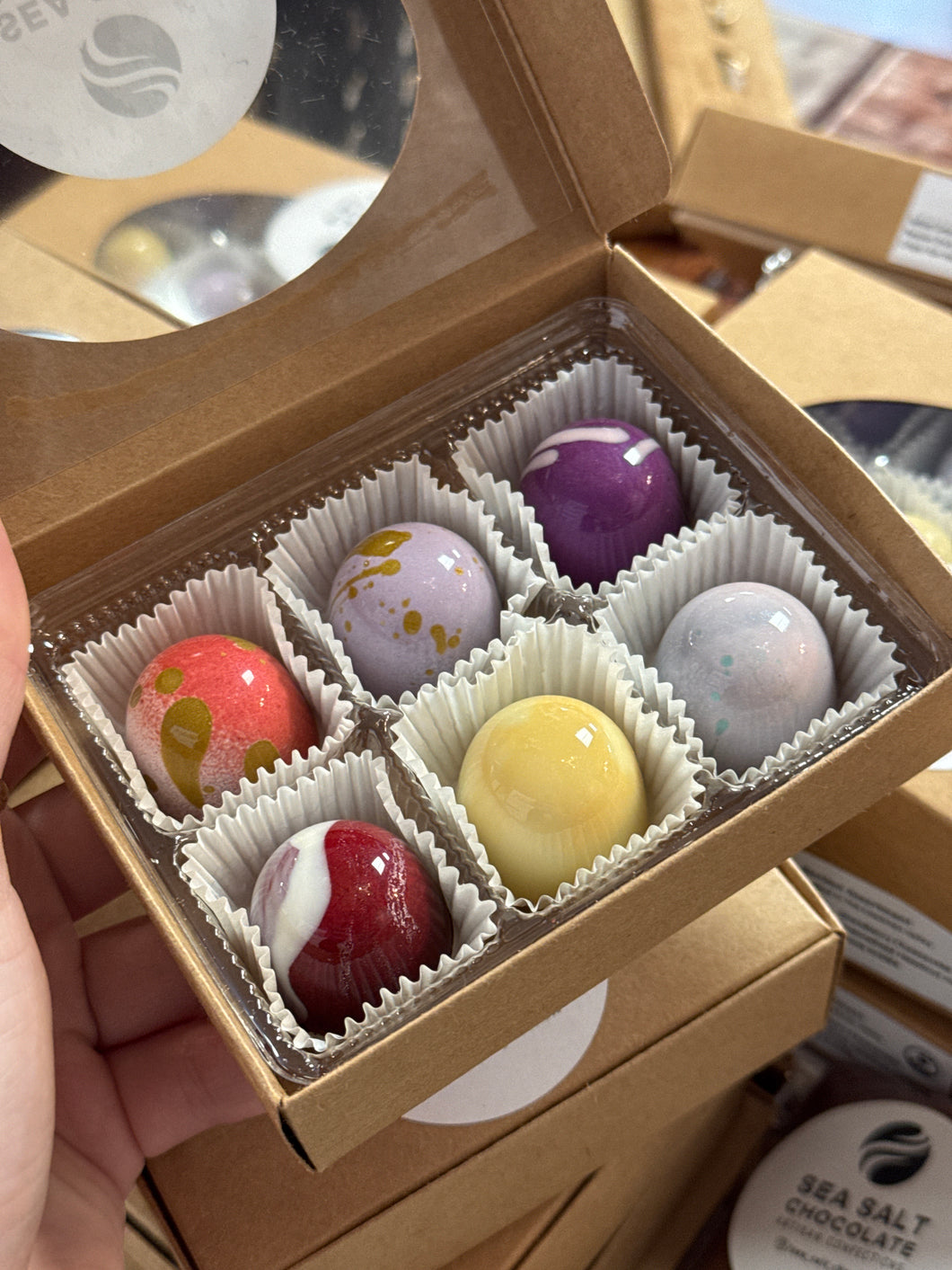 Assorted Chocolate Bon Bon Box of 6