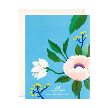 Load image into Gallery viewer, Blue Floral Thank You Card