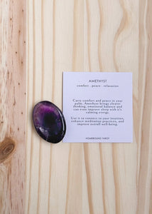 Palm Stone - Amethyst