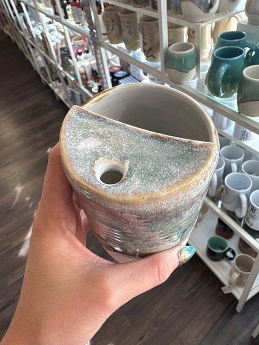To-Go Coastal Dusk Pottery Cup