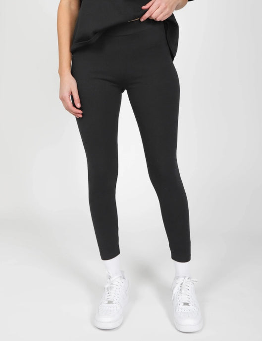 Washed Leggings - Grey - Brunette The Label