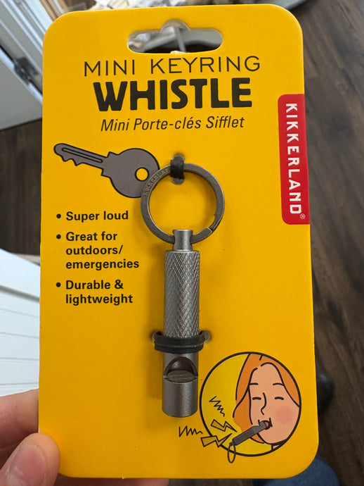 Mini Keyring Whistle - Kikkerland