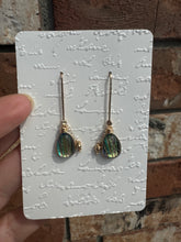 Load image into Gallery viewer, Dichroic Glass Gold Filled Earring