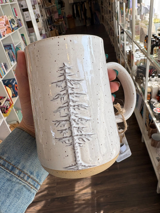 XL Large Dream Slip Tree Mug - Hands on Clay