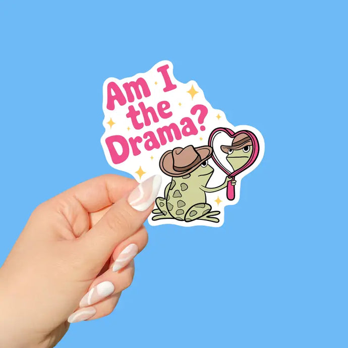 Am I The Drama Vinyl Sticker