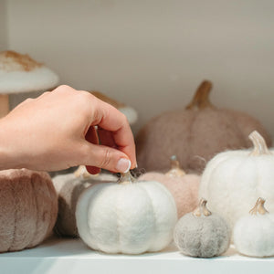 Indaba - Felt Pumpkin XS White