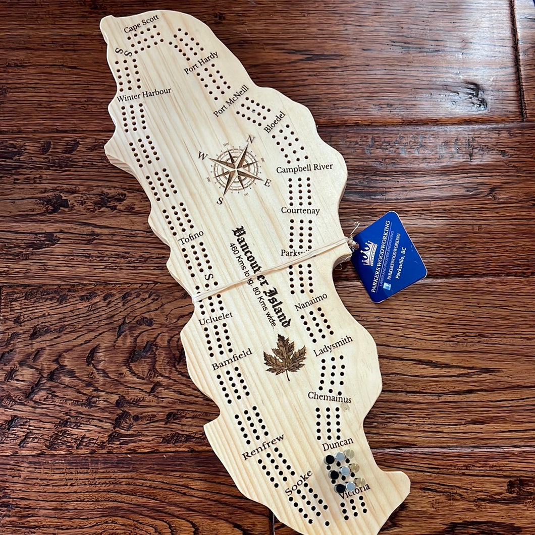 Vancouver Island Wood Burned Crib Board