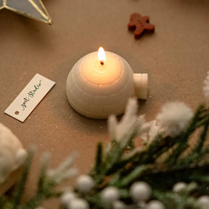 Shimmery Igloo Soy Candle