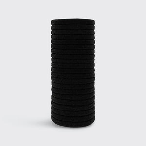 Eco-Friendly Black Nylon Elastics (Set of 20) - Kitsch