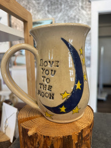 I Love You To The Moon  - Funky Fungus Pottery