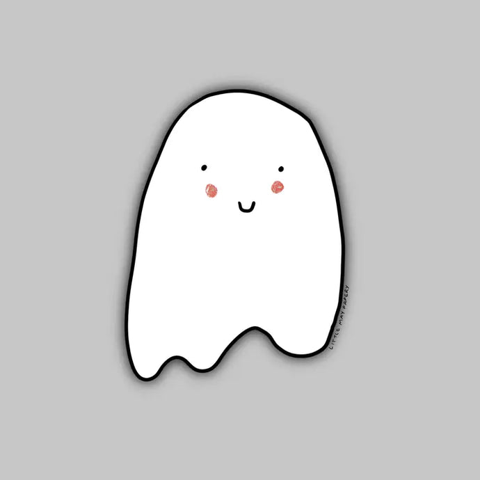 Ghost Vinyl Sticker - Little May Papery Cards