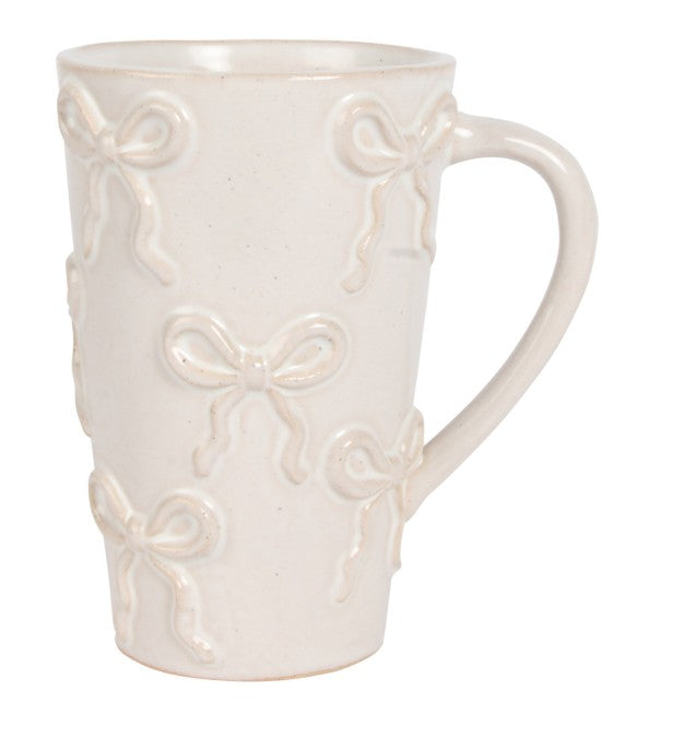 Bow Textured Tall Mug