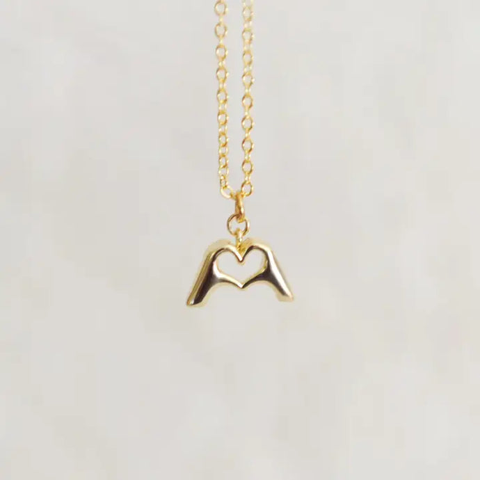 Ethel Hand Heart Necklace - Oh So Lovely