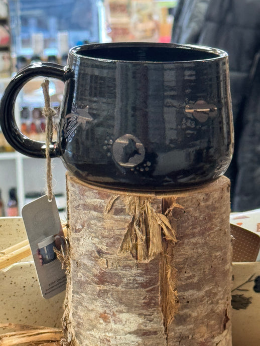 Medium Black Space Mug- Hands On Clay