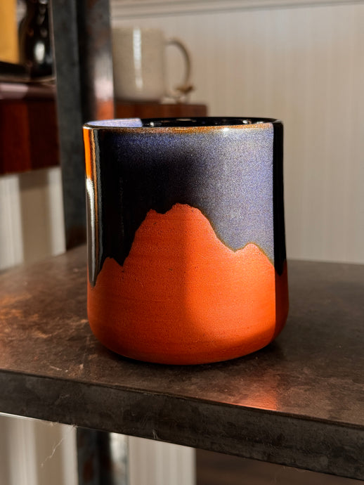 Midnight Blue Mountain Tumbler - Pottery