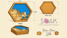 Load image into Gallery viewer, Wooden Hex Map of Parksville