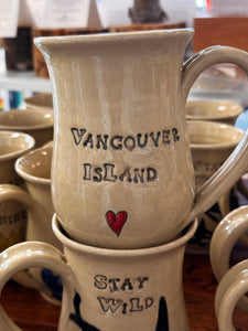 Stay Wild Orcas Mug  - Funky Fungus Pottery