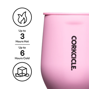 Corkcicle Stemless Cup - 12oz. Sun-Soaked Pink