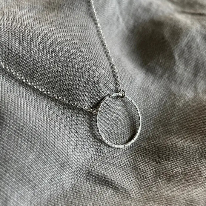 New Moon Necklace - Sterling Silver