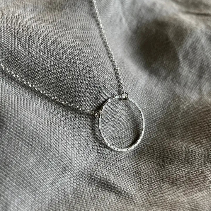 New Moon Necklace - Sterling Silver