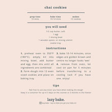 Load image into Gallery viewer, Chai Cookies - Lazy Bake