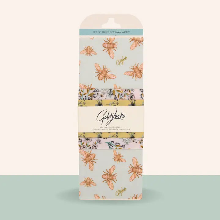 Goldilocks 3 Pack Beeswax Wrap - Bees & Blooms