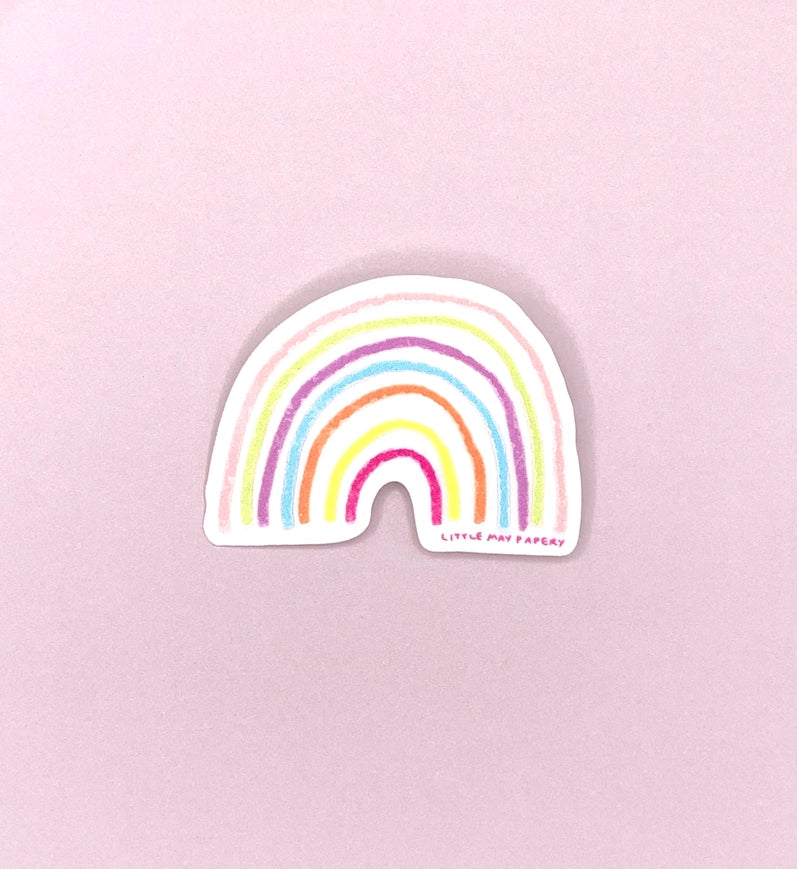 Rainbow Vinyl Sticker - Little May Papery