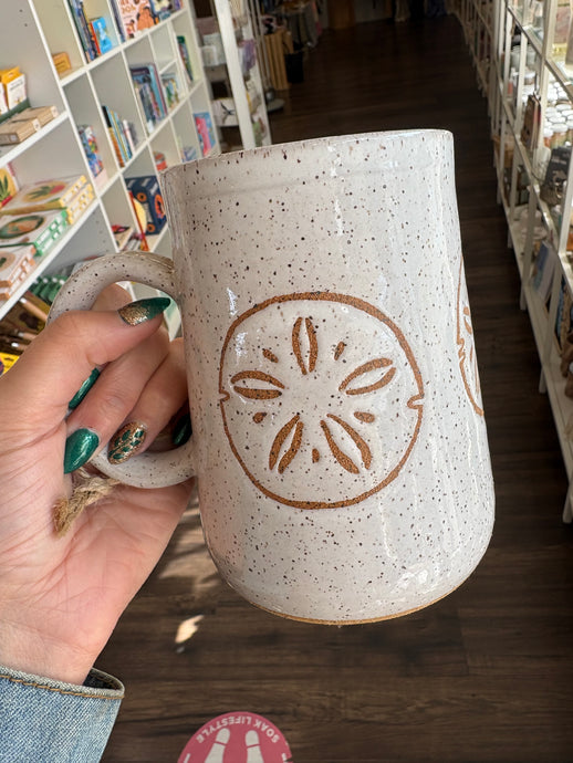 XL Large Sand Dollar Mug - Hands on Clay