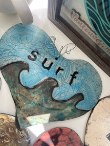 Hanging Pottery Hearts