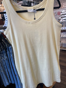 KCcarina Tank Top - Straw - Kaffe Curve