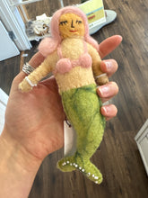 Load image into Gallery viewer, Wool Felted Mermaid Ornament