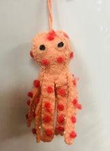 Load image into Gallery viewer, Handmade Wool Felt Octopus Assorted Colours