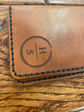 Load image into Gallery viewer, Long Bifold Wallet - Hyde and Seek - Cognac