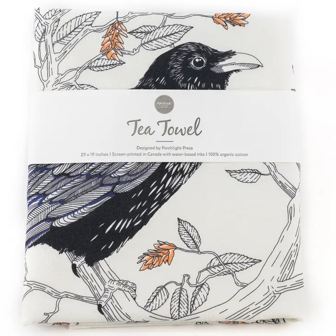 Raven Tea Towel - Porchlight Press