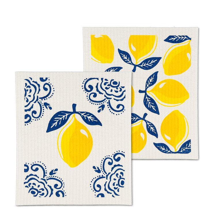2 PC Sorrento Lemon Dishcloth