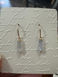 Gold Beaded Dainty Earrings