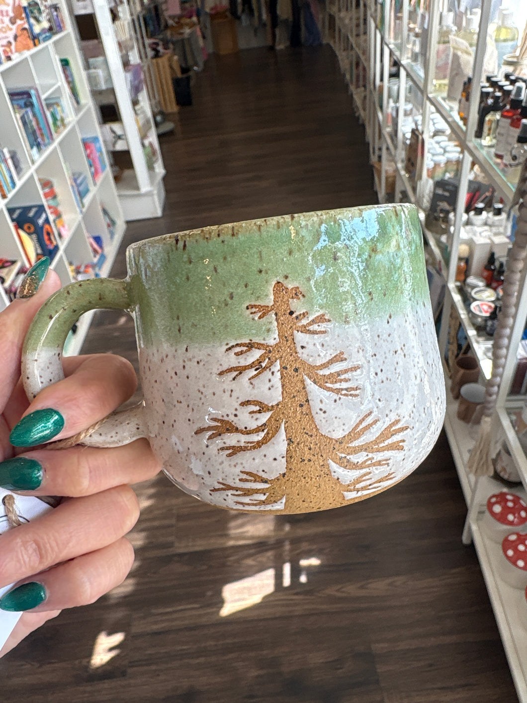Small Lilly Pad Tree Mug - Hands on Clay