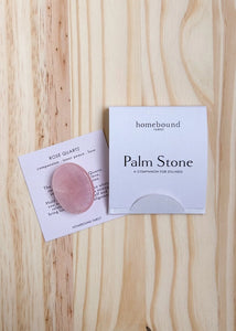Palm Stone - Rose Quartz