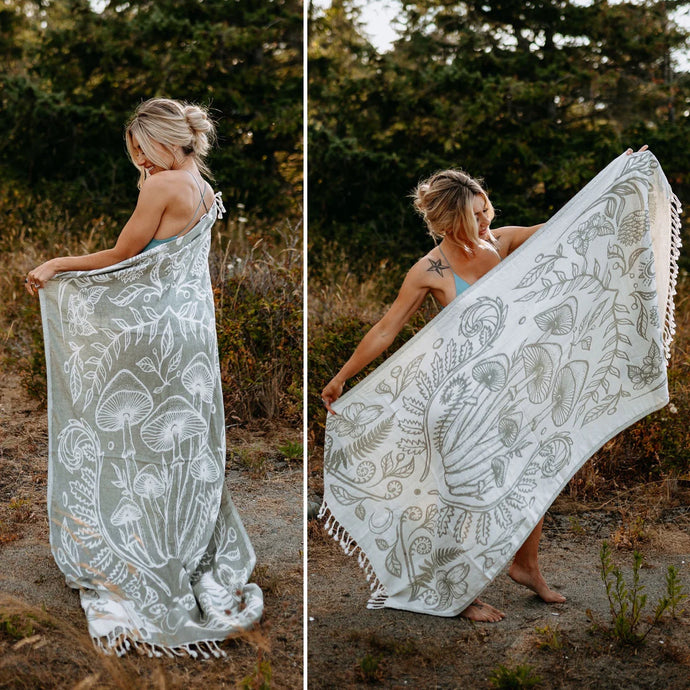 Sage Cotton Mushroom 100% Cotton Turkish Towel