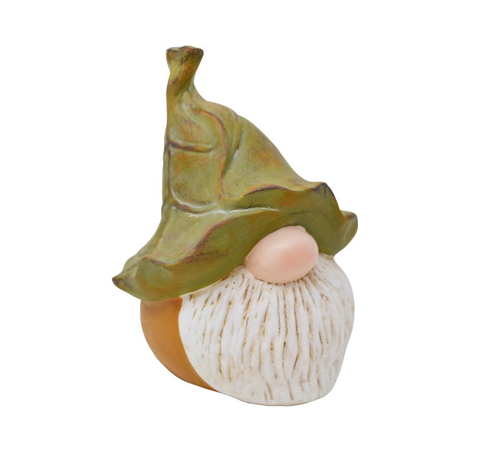 Gnome wearing a Leaf Hat (large)