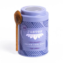 Load image into Gallery viewer, Cream Earl Grey Tin &amp; Spoon - JusTea