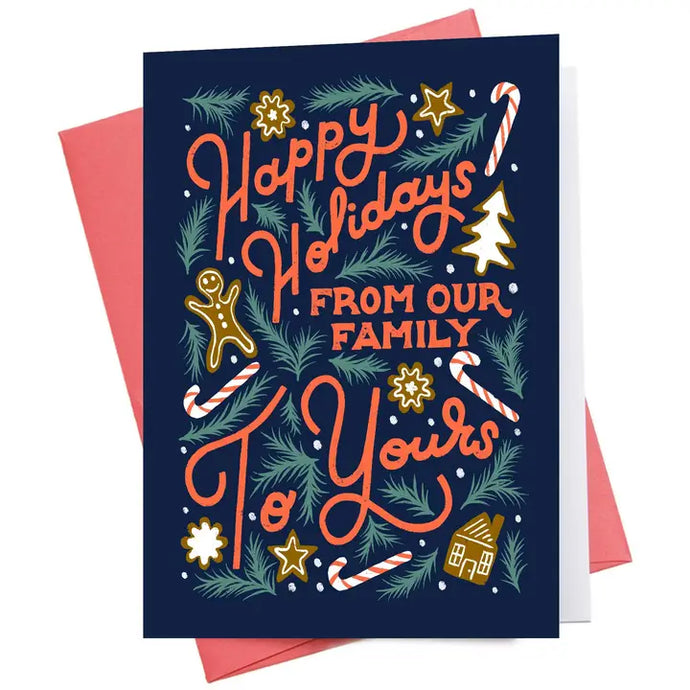 Happy Holidays Family Christmas Greeting - Inkwell
