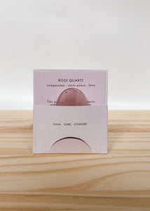 Palm Stone - Rose Quartz