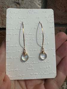 Dichroic Glass Gold Filled Earring